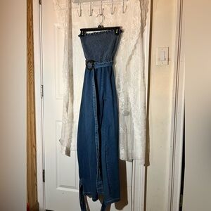 Women’s Fashion Nova Jean Jumpsuit, Size S